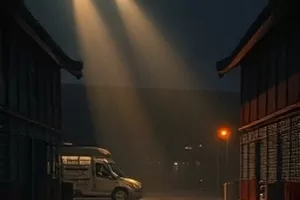 车站检票口，一人拖着箱子回头挥手